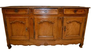 antikes dreitüriges Sideboard Ende 700 Louis XV Stil Eiche RESTAURIERT - Bild 1 von 17
