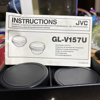 JVC GL-V157U Conversion Lens Kit 37mm For JVC Video Movie Camera GR-A1U NOS - Image 1 of 4