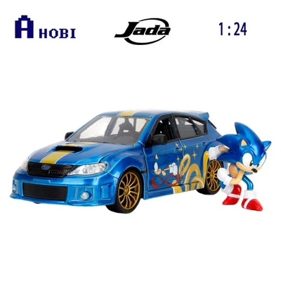 Jada 1:24 Scale Subaru STI with Sonic Figure Model Diecast Car Collectible - Image 1 of 2