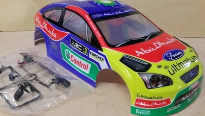 1/10 RC car 190mm rally on road drift Ford Focus "Abu Dhabi" Body Shell - Image 1 of 4
