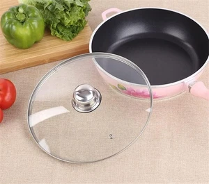 COPERCHIO PER PENTOLE - VETRO TEMPERATO - BORDO IN ACCIAIO INOX - CON VALVOLA - Foto 1 di 3