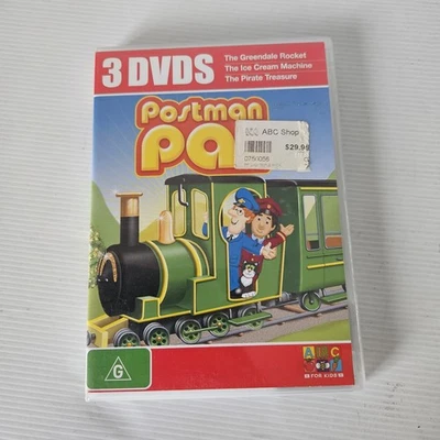 Postman Pat 3 DVDS The Greendale Rocket Ice Cream Machine Pirate Treasure - Image 1 of 4