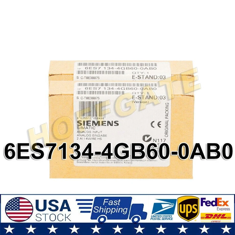 New Siemens 6ES7 134-4GB60-0AB0 6ES7134-4GB60-0AB0 SIMATIC DP ELECTRONIC MODULE - Image 1 of 4