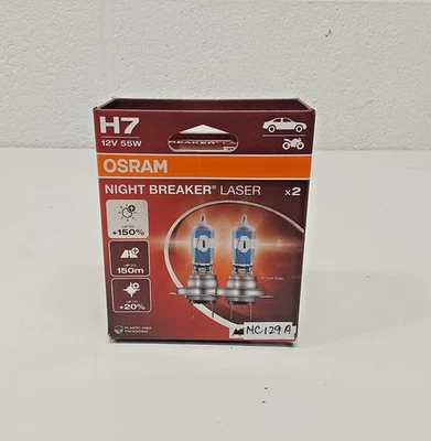 Like-New OSRAM H7 Night Breaker Laser 64210NL-2HB Halogen Headlight Bulbs 2X - Image 1 of 4