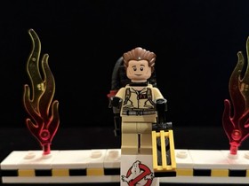 LEGO DR. PETER VENKMAN MINIFIGURE (gb002 / 21108) W/PROTON PACK & GHOST TRAP