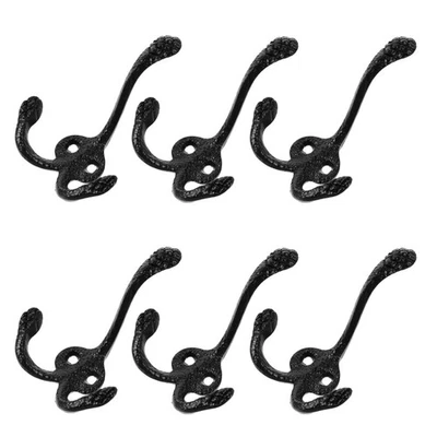  6 Pcs Bathroom Hooks Space Saving Hanger Convenient Wall Organizer - Imagen 1 de 4