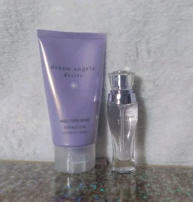 Victoria's Secret DREAM ANGELS DESIRE Set Angel Touch Lotion & Eau De Parfum .25 - Image 1 of 2