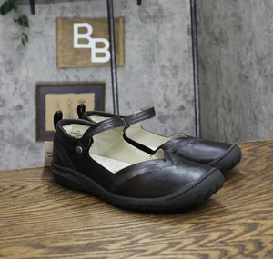 JBU Raven Fashion Comfort Casual Classic Mary Jane Flats Black / Shimmer 9.5M - Picture 1 of 11