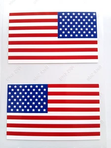 US American Flag Decal |  Set | United States USA America | Sticker SET x2 - Picture 1 of 8