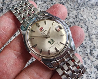 Rare Vintage Rado Green Horse Watch Automatic 41 Jewels Gents Bor Bracelet. - Image 1 of 4