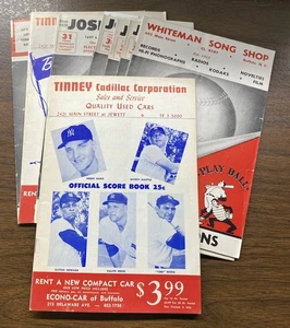 RARE Vintage Buffalo Bisons Program Scorecard Lot Luke Easter News MICKEY MANTLE - Picture 1 of 17
