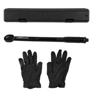 Llave dinamométrica tipo clic 1/2 unidad 10-150 ft-lb precalibrada con estuche de almacenamiento - Imagen 1 de 11