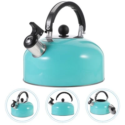  Stovetop Whistling Tea Kettle Stainless Steel Pots for Boiling Water Steam - Image 1 of 4