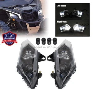 For Can Am Maverick X3 XDS Turbo R Headlight Front Head Light Lamp Set 2017-2023 - Bild 1 von 18