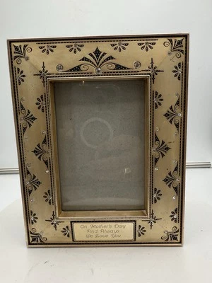 Things Remembered Engraveable 8x10 Photo Frame Swarovski Crystals Matte Finish Foto 1 de 4