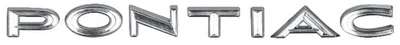 LeMans & Tempest 1967 "Pontiac" panel de cabecera emblema conjunto de letras individuales nuevo Foto 1 de 3