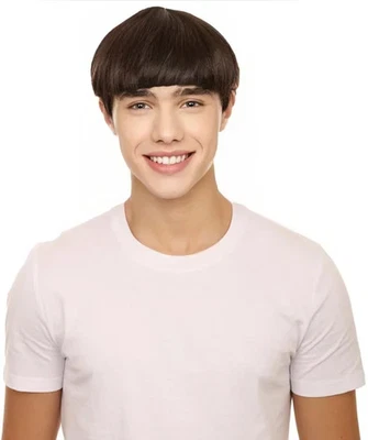 HPO Brown Bowl Cut Wig – Ibiza Final Boss Costume Hair | Halloween Prop