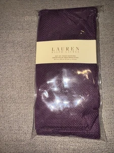 Lauren Ralph Lauren Harrison/Aubergine 4er Set Servietten 20 x 20 Zoll - Bild 1 von 4