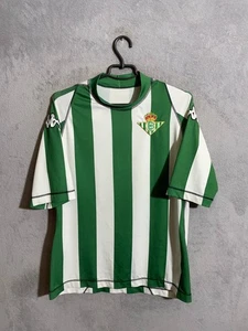 Real Betis Jersey Home football Soccer shirt 2001 - 2002 Kappa Men Size XL - Picture 1 of 10