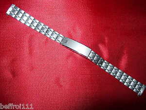 Bracelet 11 mm acier TISSOT montre watch strap band 70s  80s t1