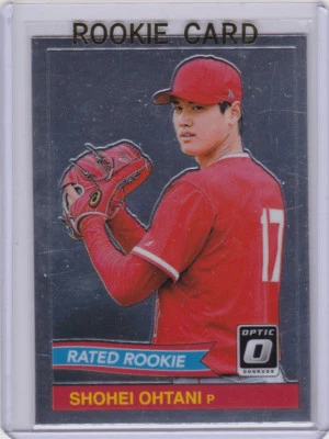 SHOHEI OHTANI Donruss Optic RATED ROOKIE CARD Anaheim Angels RC Baseball JAPAN! - Image 1 of 2
