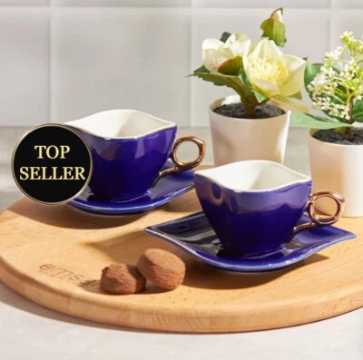 JUEGO DE 2 TAZAS DE CAFÉ KARACA LOVE  Foto 1 de 4