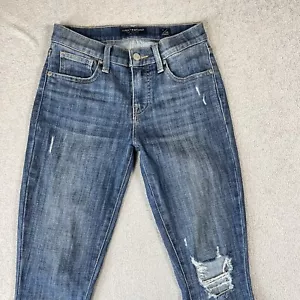 Lucky Brand Jeans Womens 0/25 Mid Rise Skinny Ava Distressed Medium Wash Stretch - Picture 1 of 10