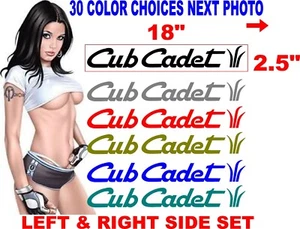 CUB CADET MOWER DECAL DECALS 30 COLOR CHOICES message me for other options - Picture 1 of 2