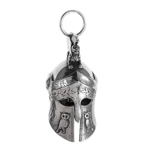 Guardian Bell Motorcycle Luck Bell Roman Warrior Helmet Pendant Bell NO CHAIN - Picture 1 of 9