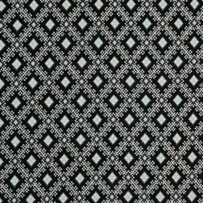 Diamantes Teal Negro Tela Pétalos Cuadros MARCUS Edredones Algodón POR YARDA POR YARDA Foto 1 de 3