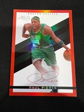 PAUL PIERCE Celtics 2008-09 Topps Signature Red Parallel #TS-PP NBA HOF #252/899