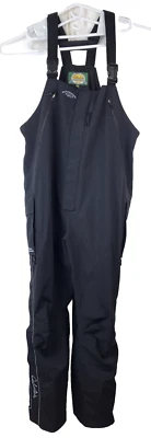 Cabelas Bib Overalls Black Cargo Pocket Fishing Guidewear Gortex Mens 2XL Tall - Image 1 of 4