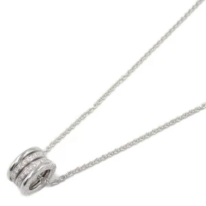 BVLGARI B-zero1 Necklace Pavé Diamond Pendant 18KWG White Gold Used women - Picture 1 of 8