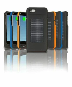 Enerplex Surfr Battery & Solar Case iPhone 6/6s Orange, 3000mAh, UK Seller - Picture 1 of 9