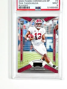 Tua Tagovailoa 2020 Panini Chronicles Draft Picks RC #3 🔥#3/5🔥 PSA Mint 9 - Bild 1 von 2