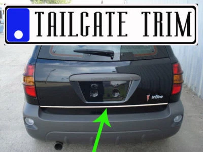 For Pontiac VIBE 2003-2006 07 08 2009 2010 Chrome Tailgate Trunk Trim Molding - Image 1 of 4