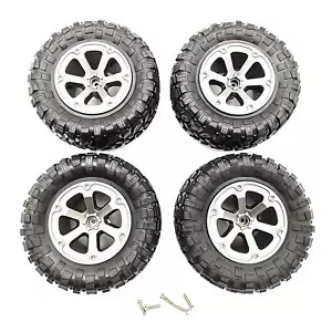 4 Pack 73.8mm Rubber Wheel Tire Rim For WPL B16 B36 B-14 C14 1/16 RC Car Truck H - Picture 1 of 15