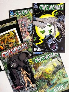 CAVEWOMAN VINTAGE COMIC LOT - BUDD ROOT 1990’s 
