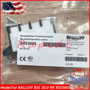 Neu im Beutel für Balluff BSE0005 BSE 30.0 RK mechanisches Schaltelement mit Schrauben - Bild 1 von 13