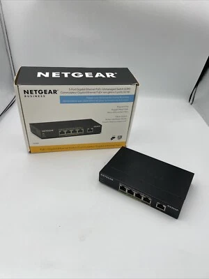 Netgear GS305P Ethernet Switch - 5 Ports - Gigabit Ethernet - Please Read! - Image 1 of 4