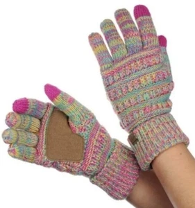 C.C Exclusive Multi Tone Touch Screen Cable Knit Gloves NWT 🤩 - Picture 1 of 10