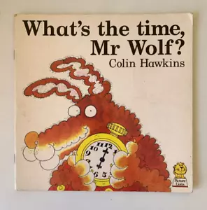 What's the Time Mr Wolf by Colin Hawkins (PB 1986) Childrens Vintage Storybook - Bild 1 von 15
