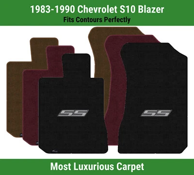 Alfombrillas delanteras Lloyd Luxe para Chevrolet S10 Blazer 83-90 con logotipo de grafito SS Foto 1 de 4