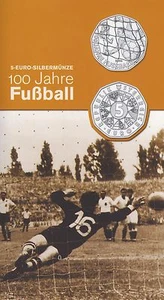 Österreich 5 Euro 2004 Silber 100 Jahre Fußball hgh im Blister - Imagen 1 de 3