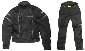 PROBIKER PR12 Black Textile Biker Racing Suit Set Jacket & Pants Size 38 - Picture 1 of 11