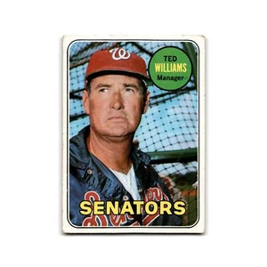 Ted Williams 1969 Topps #650 Washington Senators Baseball Card EX - Picture 1 of 3