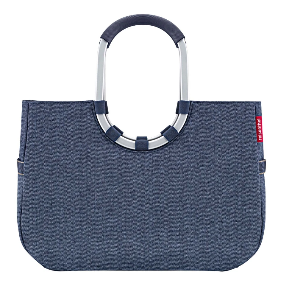 reisenthel Loopshopper L Shopper Schultertasche Herringbone Dark Blue dunkelblau - Bild 1 von 3