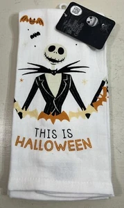 Disney Nightmare Before Christmas Halloween 2Pk Kitchen Towels 16x26 100%Cotton - Picture 1 of 2