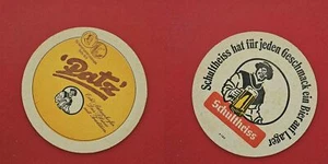 Patz Schultheiss für jeden Geschmack Brauerei Bierdeckel Coaster Beermat - Picture 1 of 1