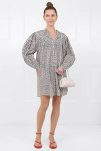 Isabel Marant Etoile Damen Mildi Blatt Blumenmuster Mini Tunika Kleid XL - Bild 1 von 11